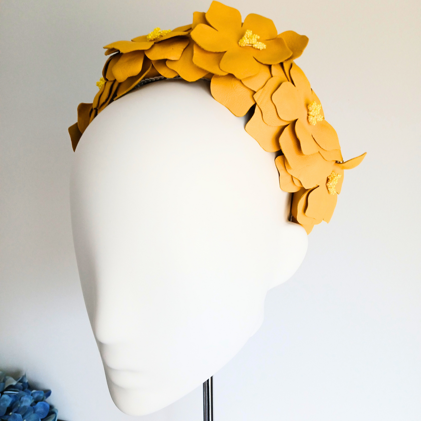 Women's Yellow Mustard Floral Headband