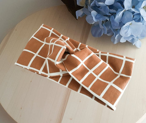 Caramel Ladies Twist Headband - Julie Herbert Millinery