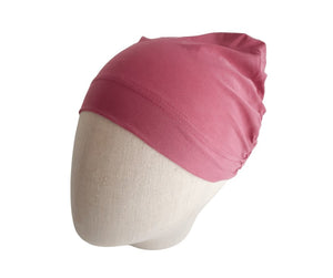 Dark pink ladies turban hat - Julie Herbert Millinery