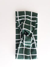 Green and white Ladies Twist Headband - Julie Herbert Millinery