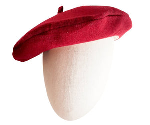 Ladies Italian Wool Felt Beret - Julie Herbert Millinery