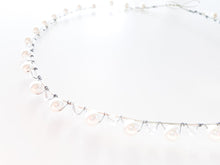 Ladies Ivory & Clear Swarovski Pearl and Crystal Bridal Crown - Julie Herbert Millinery