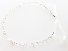 Ladies Swarovski Ivory Pearl, Pink and Clear Crystal Bridal Crown - Julie Herbert Millinery