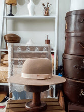 Mushroom Felt Fedora Brim Hat - Julie Herbert Millinery