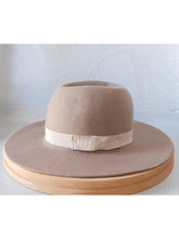 Mushroom Felt Fedora Brim Hat - Julie Herbert Millinery