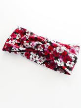 Red love floral twist headbands - Julie Herbert Millinery